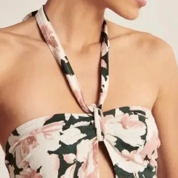 NWT Abercrombie & Fitch halter tie summer dress size XXS - Picture 4 of 8